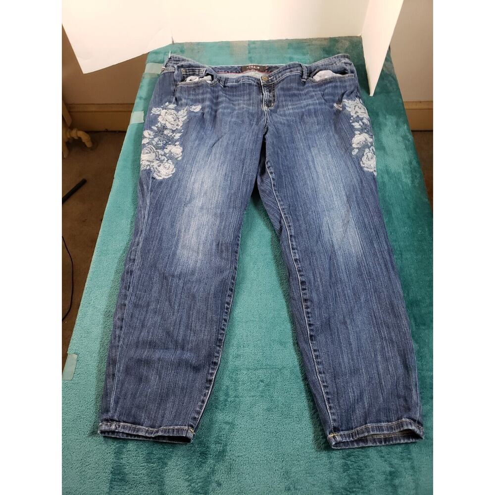 Torrid Jeans Sz 26 Womens Blue Pants Ladies Denim Stretch Mid Rise Skinny